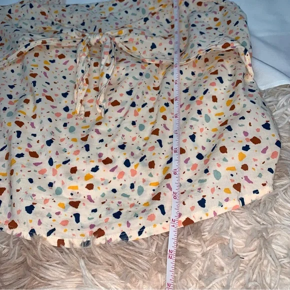 Madewell Tie-Front Cami Tank Top in Terrazzo Confetti - Picture 9 of 9